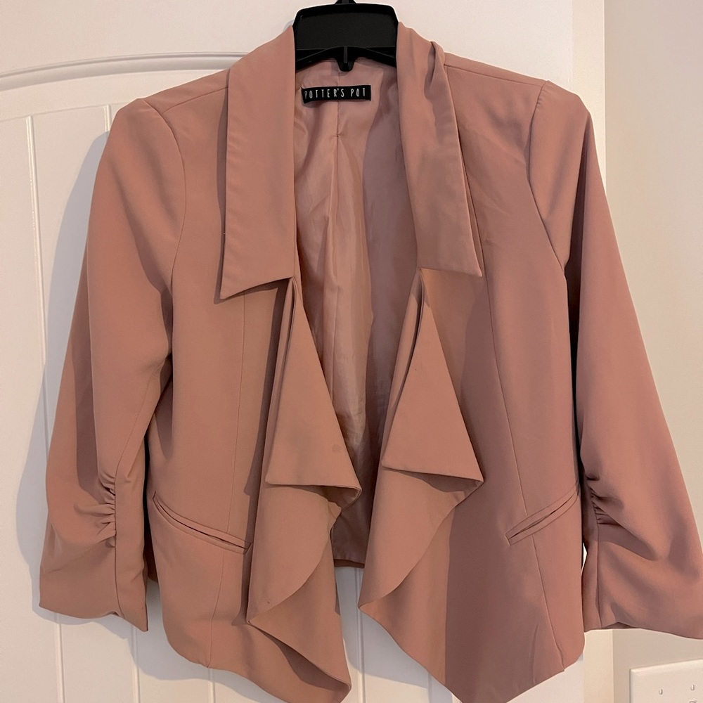 Rose colored blazer